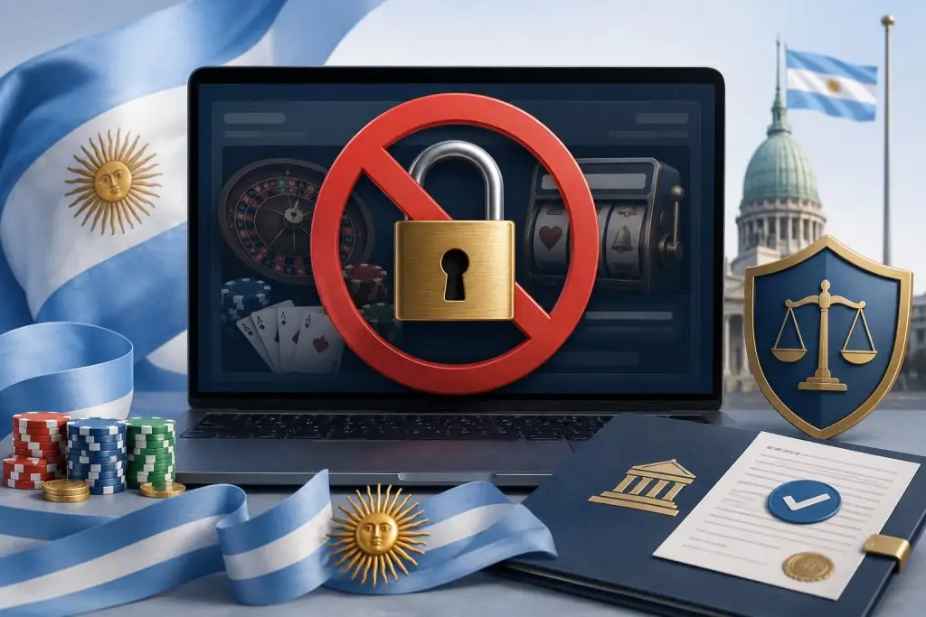 Bloqueo de casinos ilegales en Argentina 2026